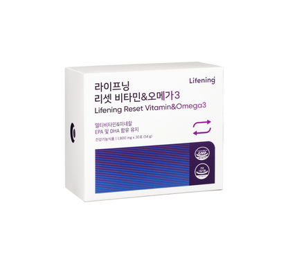 54g- INCELLDERM Lifening Reset Vitamin & Omega 3, a supplement with vital vitamins and omega 3.