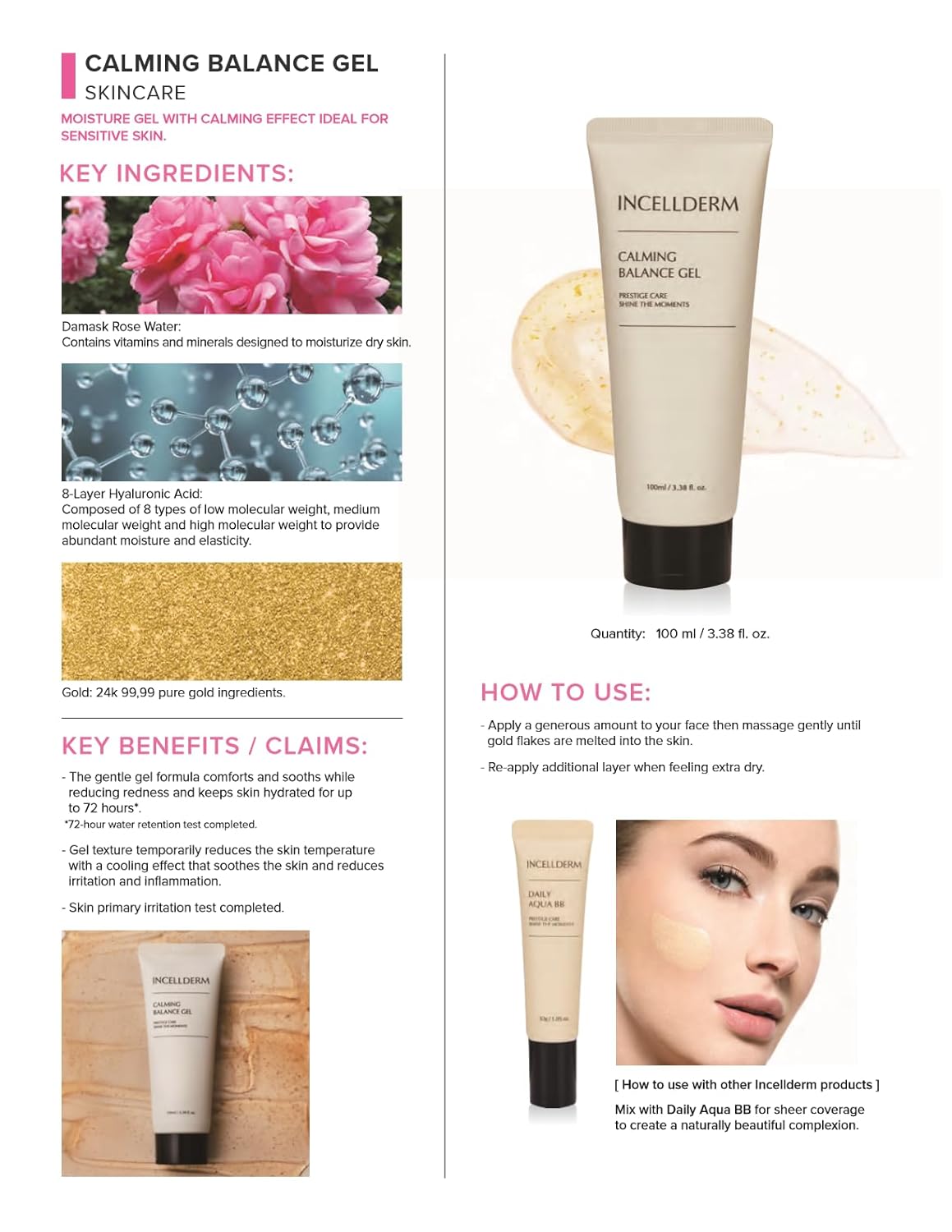 INCELLDERM Daily Riman Ritual Kit, 7 items - Cleanses skin without stripping, soothes, and protects against environmental damage.