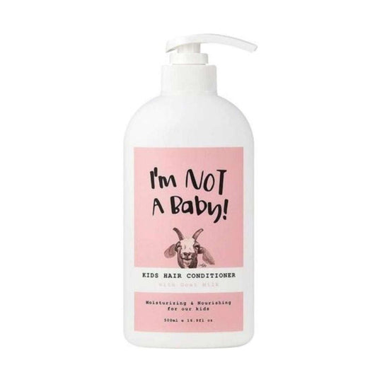  I'm Not A Baby! Kids Hair Conditioner with Goat Milk. This 500ml conditioner is specially formulated with nourishing goat milk to gently detangle and moisturize delicate hair
