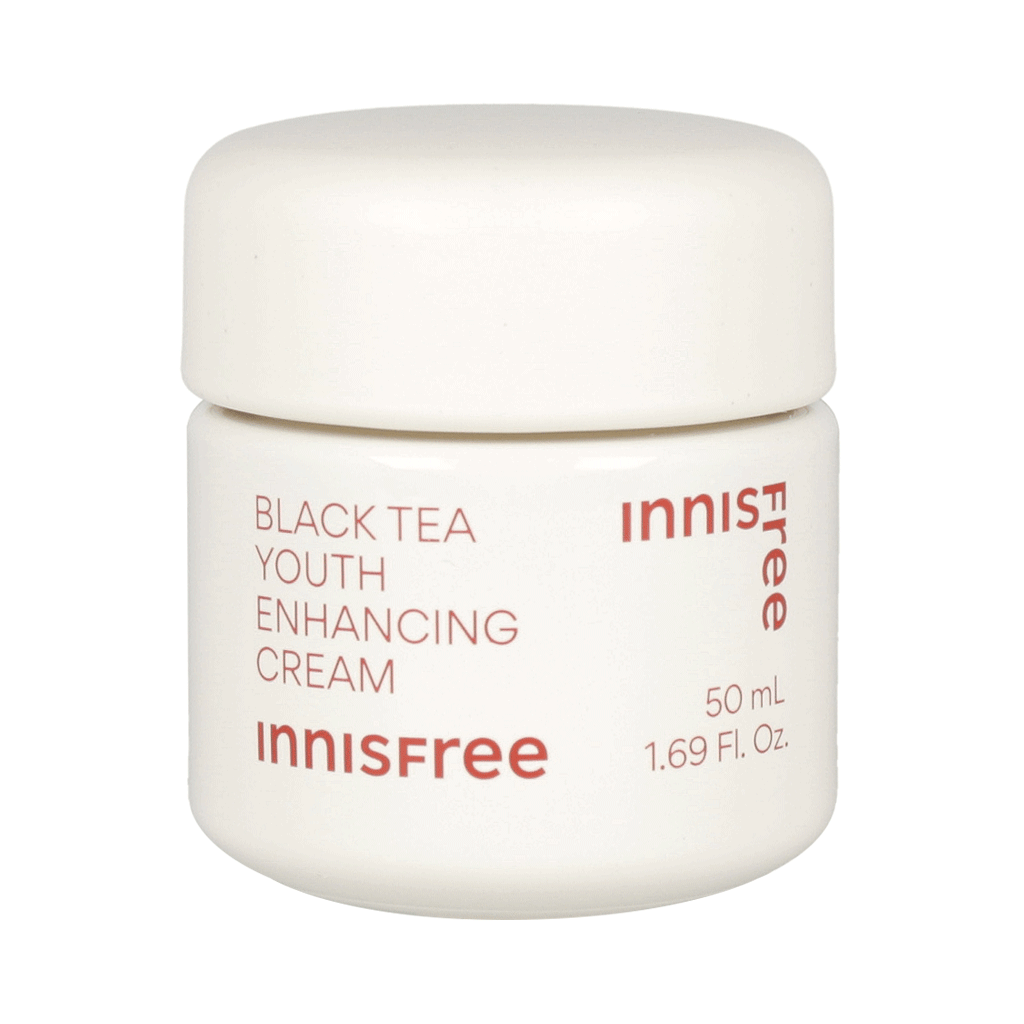 Innisfree Black Tea Youth Enhancing Cream 50ml - Nourishing cream infused with black tea for youthful skin.