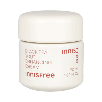 Innisfree Black Tea Youth Enhancing Cream 50ml - Nourishing cream infused with black tea for youthful skin.