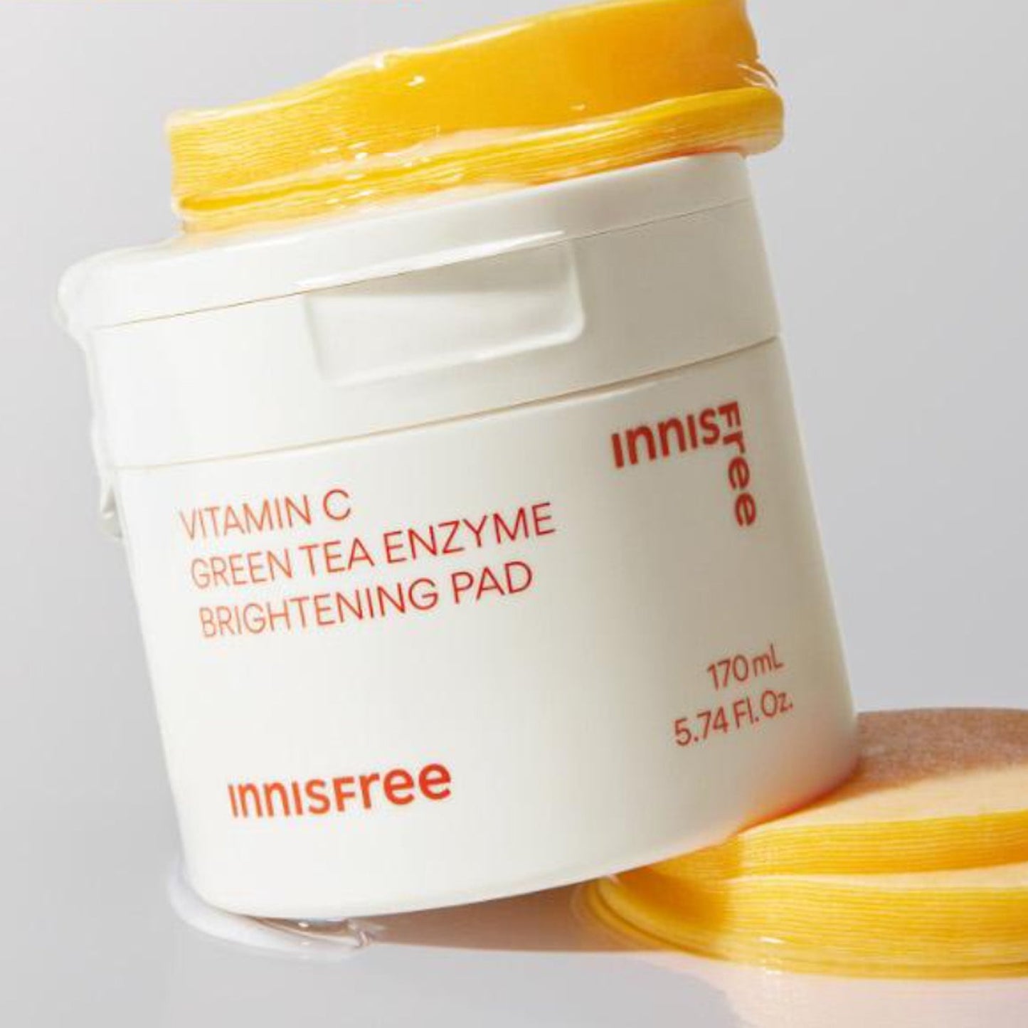 Innisfree Vitamin C Green Tea Enzyme Brightening Pad 60 Sheets