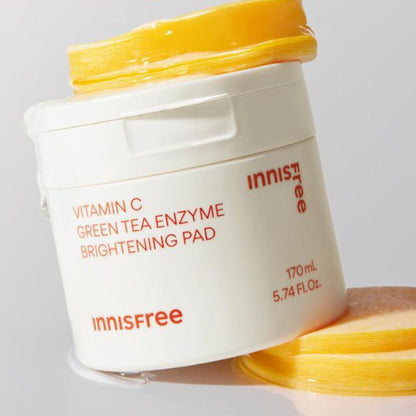 Innisfree Vitamin C Green Tea Enzyme Brightening Pad 60 Sheets