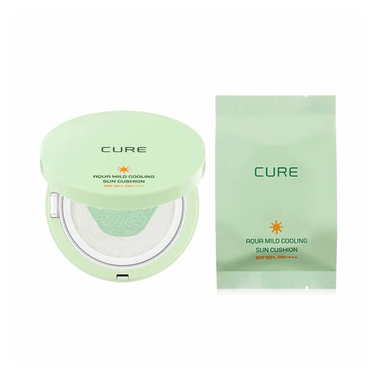 KIM JEONG MOON Aloe CURE Aqua Mild Cooling Sun Cushion (Original 25g + Refill 25g)