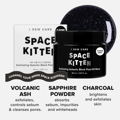 I DEW CARE Space Kitten Exfoliating Charcoal Peel-Off Mask 85ml - KLO