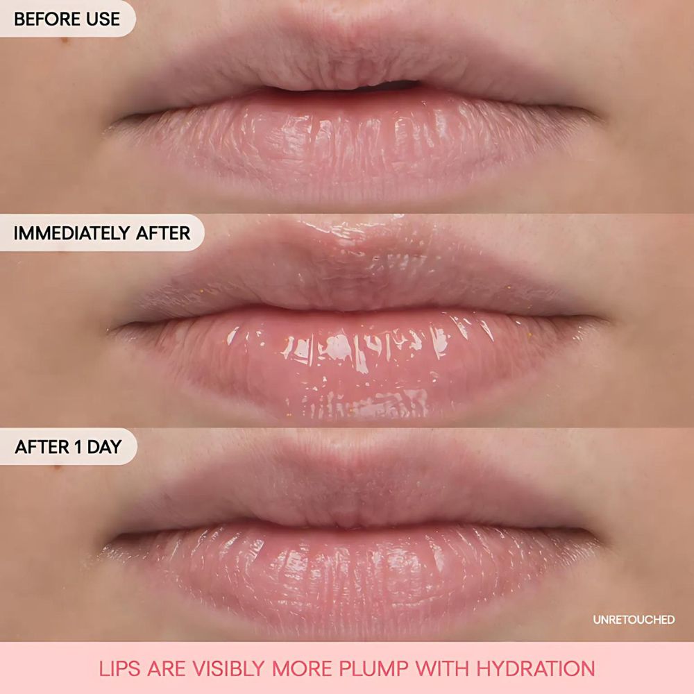 Enriched with moisturizing ingredients, it creates a protective barrier that locks in moisture, ensuring your lips remain supple and hydrated throughout the day.