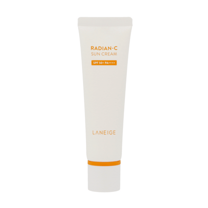 50ml LANEIGE Radian-C Sun Cream SPF 50+ PA++++ - shields skin from harmful UV rays with added radiance.