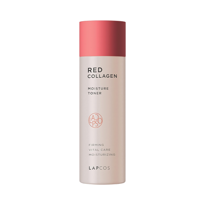 A 130ml bottle of LAPCOS Red Collagen Moisture Toner.