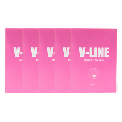 LAPCOS V-Line Contour Face Mask 25g * 5ea