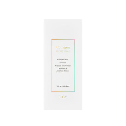 LIZK Collagen Serum Spray 100ml, a nourishing formula that hydrates and revitalizes skin for a smoother, radiant look.