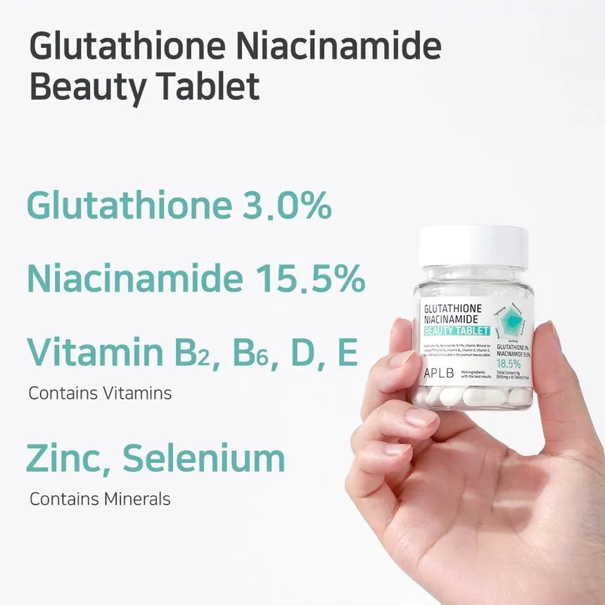 (Mhark) APLB Glutathione Niacinamide Beauty Tablet 15g - KLO