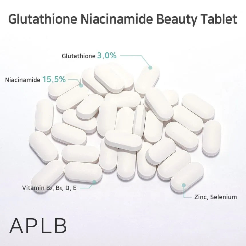 (Mhark) APLB Glutathione Niacinamide Beauty Tablet 15g - KLO