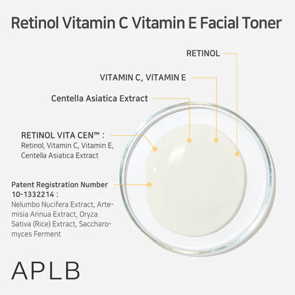 (Mhark) APLB Retinol Vitamin C Vitamin E Facial Toner 160ml - KLO
