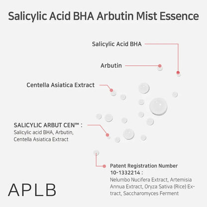 (Mhark) APLB Salicylic Acid BHA Arbutin Mist Essence 105ml - DODOSKIN