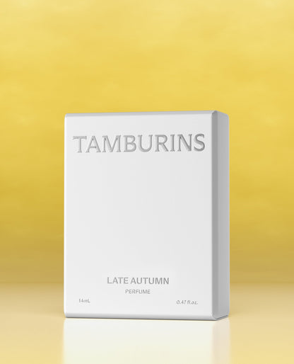 Experience the TAMBURINS The Egg Perfume with the scent of LATE AUTUMN