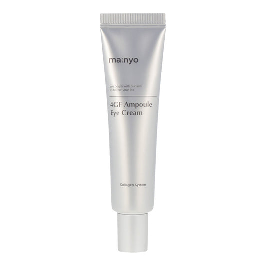 The MANYO FACTORY 4GF Ampoule Eye Cream 30ml is a high-performance eye cream designed to address various concerns around the delicate eye area, such as dark circles, puffiness, and fine lines. 