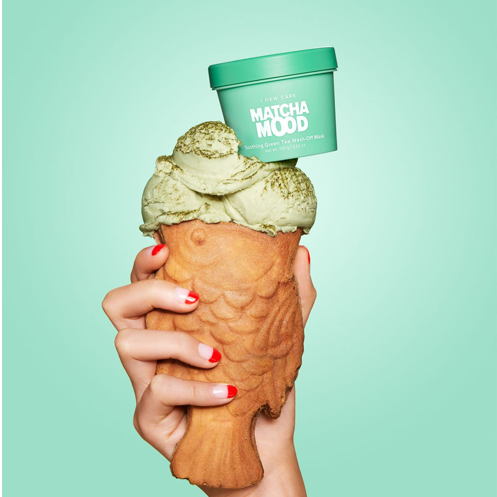 I DEW CARE Matcha Mood Soothing Green Tea Wash-Off Mask 100g - KLO
