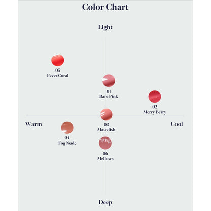 MAUVNING Dewy Mauv Glam Lip 3.2g 6 colors