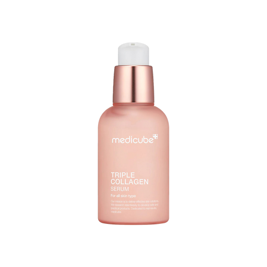 MEDICUBE Triple Collagen Serum 55ml - is a powerful anti-aging serum designed to provide intense hydration, improve skin elasticity, and reduce the appearance of fine lines and wrinkles