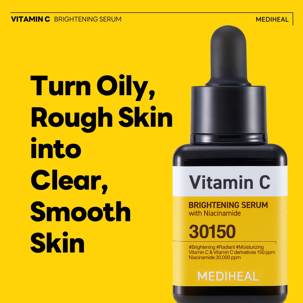 MEDIHEAL Vitamin C Brightening Serum with Niacinamide 40ml/100ml
