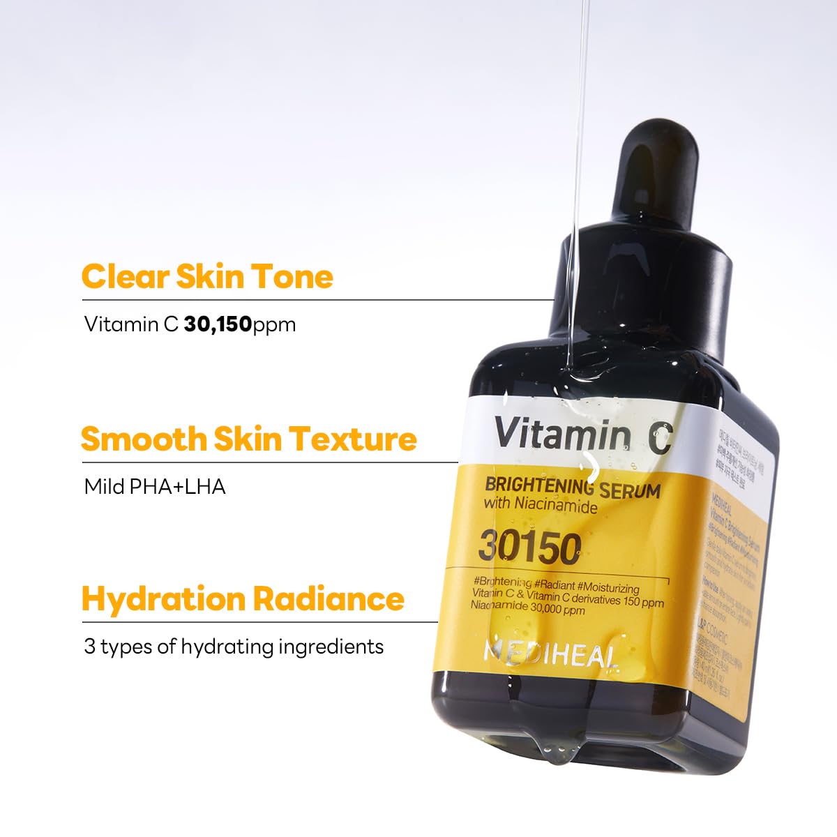 MEDIHEAL Vitamin C Brightening Serum with Niacinamide 40ml/100ml