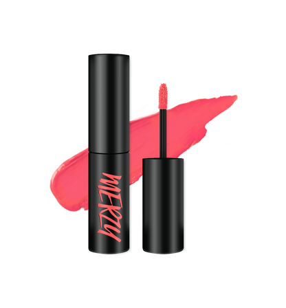 The 4.5g Merzy Velvet Tint comes in a sophisticated black and gold container.