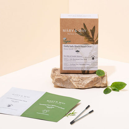 Mary&May Daily Safe Black Head Clear Nose Mask 10ea