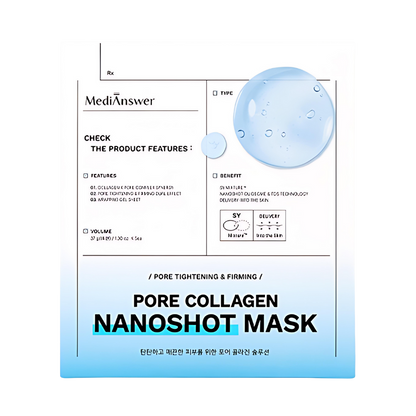 MediAnswer Pore Collagen Nano Shot Mask 37g * 5ea