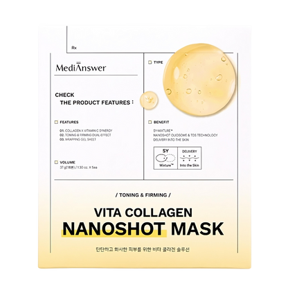 MediAnswer Vita Collagen Nano Shot Mask 37g * 5ea