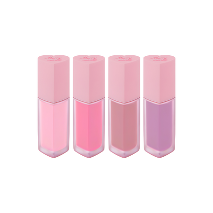 Achieve a subtle, rosy glow with the Merry Monde Milk Heart Tint Lip & Cheek 5g, a versatile cosmetic for lips and cheeks.