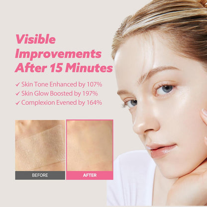 Milk Touch Plum Pink Glutathione Gentle Daily Brightening Mask 330g x 30 Sheets
