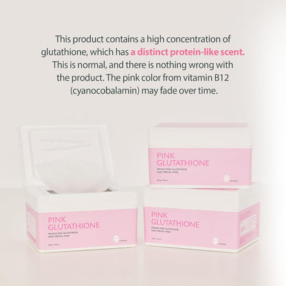 Milk Touch Plum Pink Glutathione Gentle Daily Brightening Mask 330g x 30 Sheets