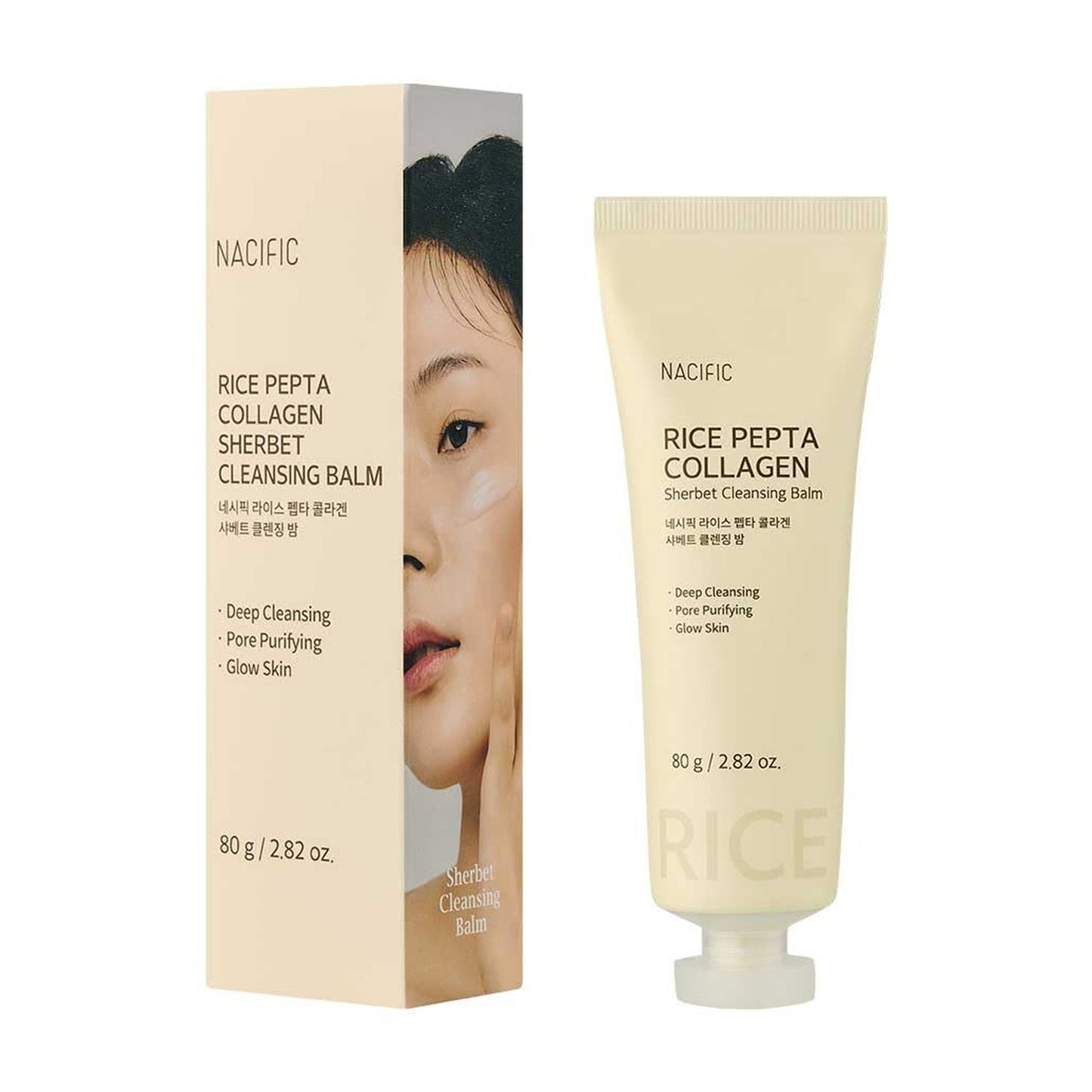 NACIFIC Rice Pepta Collagen Sherbet Cleansing Balm 80g