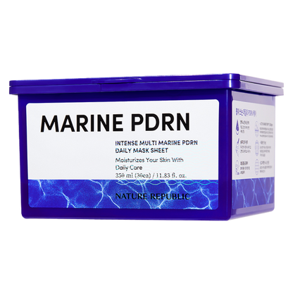NATURE REPUBLIC Intense Multi Marine PDRN Daily Mask Pack – Pull-Out Type for Firming & Revitalizing Care (30 Sheets)