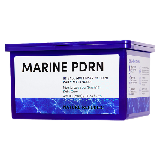 NATURE REPUBLIC Intense Multi Marine PDRN Daily Mask Pack – Pull-Out Type for Firming & Revitalizing Care (30 Sheets)