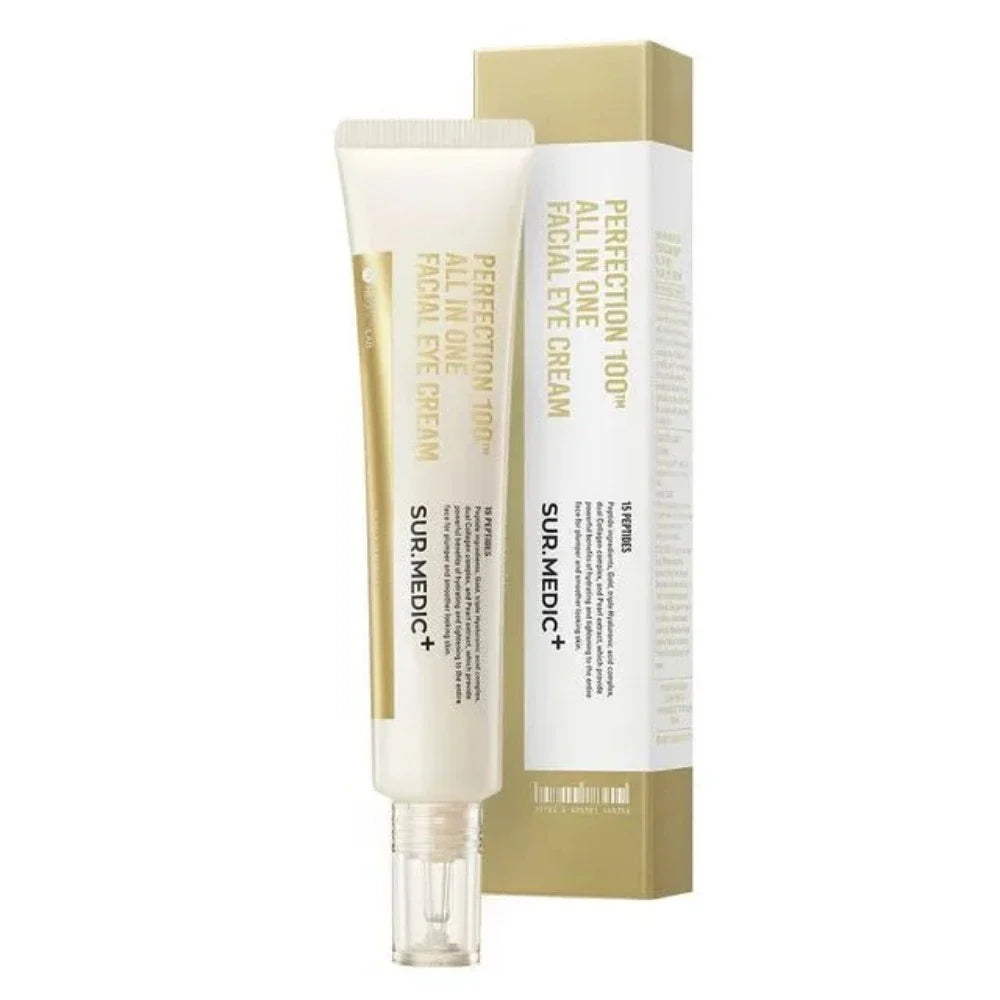 The NEOGEN Surmedic Perfection 100TM All In One Facial Eye Cream (35ml) is a multifunctional skincare product designed to target various concerns around the eyes and face.