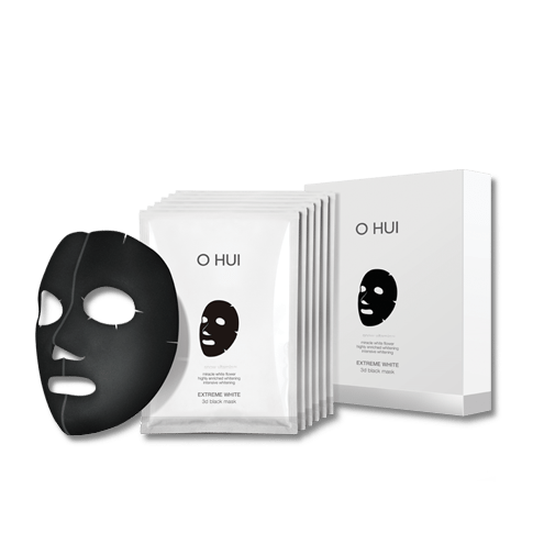 O HUI Extreme White 3D Black Facial Mask 27g x 6EA - KLO