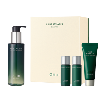 OHUI Prime Advancer Gel to Foam Deep Cleanser Special Set