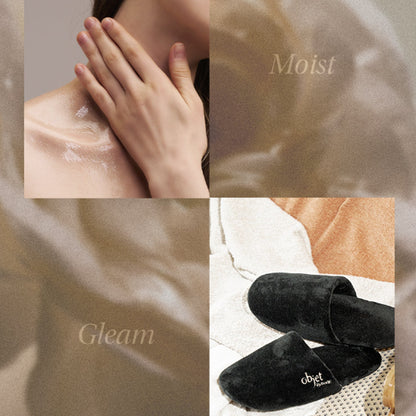 KUNDAL Objet Moist Gleam Body Wash 450ml & Room Slippers Set