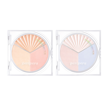 PERIPERA V Highlighter 8.2g in shimmering gold packaging.