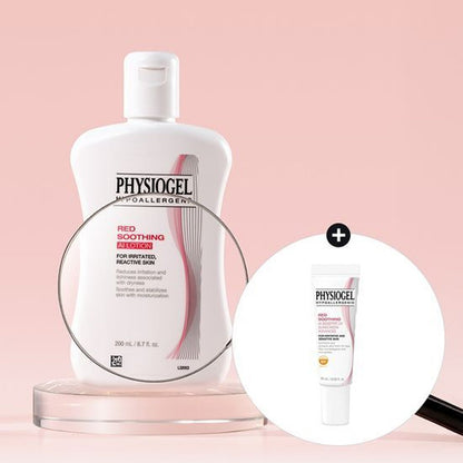 PHYSIOGEL Red Soothing AI Lotion (200ml) + Sunscreen (10ml) Limited Edition Set