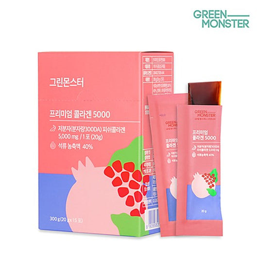 GREEN MONSTER Premium Collagen 5000 (20g x 15ea) - DODOSKIN