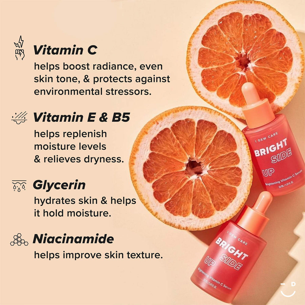 I DEW CARE Bright Side Up Brightening Vitamin C Serum 30ml - KLO