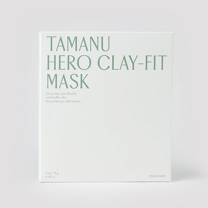PINKWONDER Tamanu Hero Clay-Fit Mask 3ea
