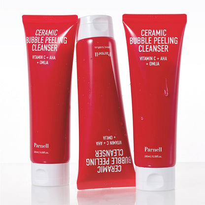 Parnell Vitamin C AHA Omija Ceramic Bubble Peeling Cleanser 180ml