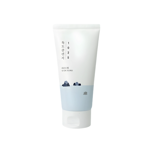 Reveal a revitalized complexion with the ROUND LAB Dokdo Cleanser's blueberry face wash, in 150ml/200ml sizes.