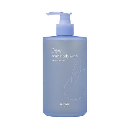 SEEDBEE Dew Acne Body Wash 500ml bottle, designed to help clear acne and nourish the skin with a refreshing formula.