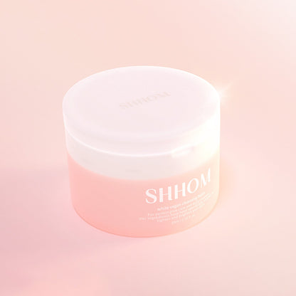 A 60ml jar of SHHOM Pore White Cleansing Balm, designed to cleanse pores and leave your skin feeling fresh and smooth.