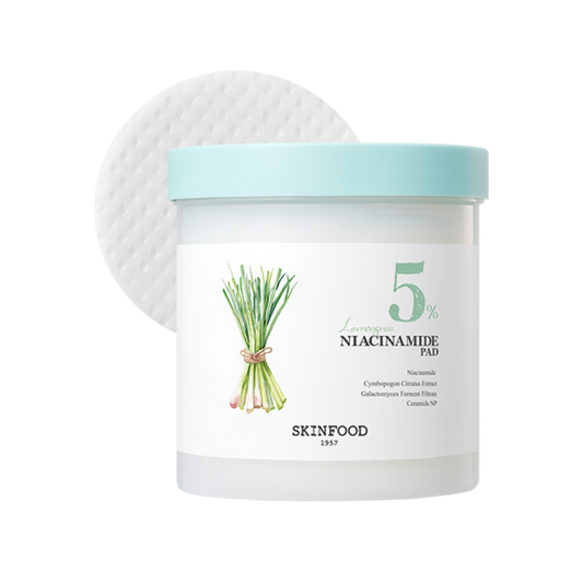 SKINFOOD Lemongrass Niacinamide 5 Pads – 60 Sheets 250g