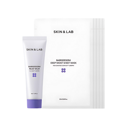 SKIN&LAB Barrierderm Relief Balm 50ml + Deep Moist Sheet Mask 5ea Set